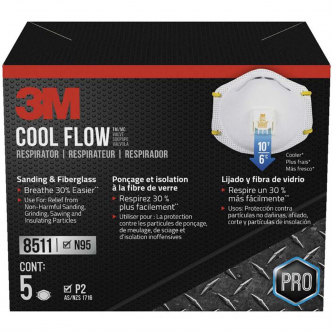 RESPIRADOR VALVULA PARA LIJAR (8511) 3M 5PC